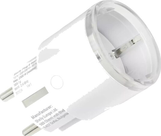 Shelly Plug S Gen 3 Hvit Shelly Plug S Gen 3 Hvit