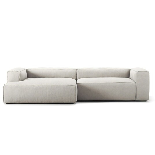 Decotique Grand 3 Seter Sofa sjeselong Venstre Moon White