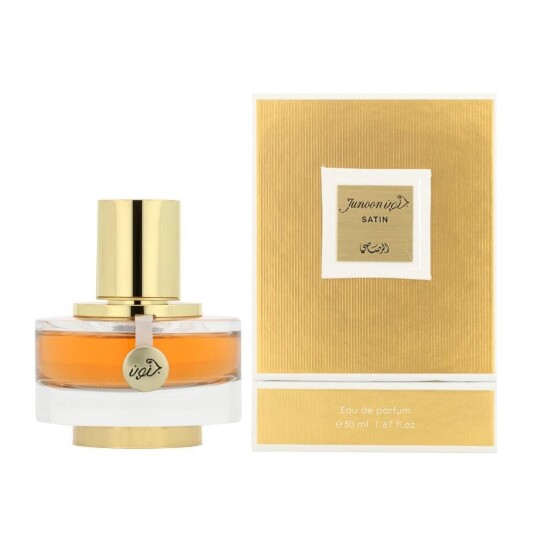 Rasasi Junoon Satin Eau de Parfum 50 ml for dame - Elegante og sensuelle noter Rasasi Junoon Satin Eau de Parfum 50 ml for dame - Elegante og sensuelle noter