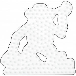 Hama Midi Perleplate Ape Hvit 9x9cm