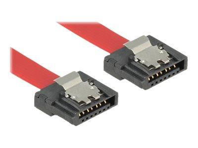 Delock FLEXI SATA III Kabel 20 cm Hankjønn til Hankjønn Rød