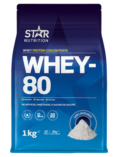 Whey-80 Myseprotein 1 kg