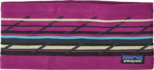 Patagonia Powder Town Headband Mountain Geo: Amaranth Pnk One Size