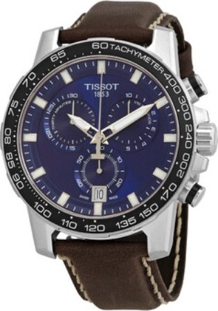 Tissot Herreklokke T125.617.16.041.00 T Sport Blå/Lær Ø45.5 mm