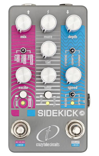 Crazy Tube Circuits Crazy Tube Sidekick Jr Chorus,Flanger,Delay & Reverb Crazy Tube Circuits Crazy Tube Sidekick Jr Chorus,Flanger,Delay & Reverb