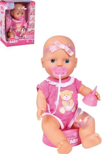New Born Baby Dukke 30 cm, Rosa