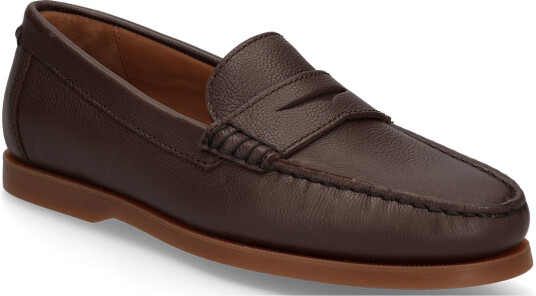 Polo Ralph Lauren Pebble Leather Merton Penny Cs Lfr Brown 41