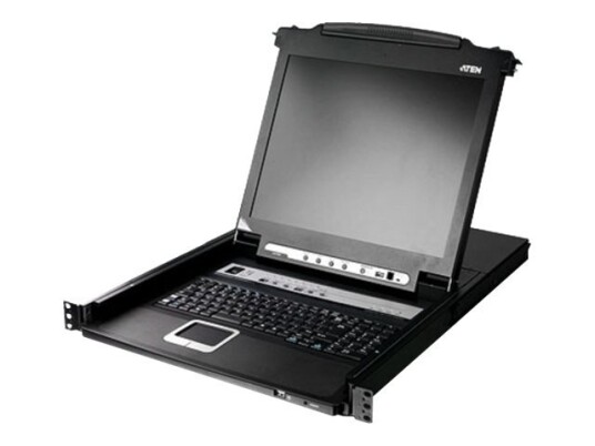 Aten Slideaway Cl5708m - Kvm-Konsoll - 17" - Kan Monteres I Rack - 1280 X 1024 @ 75 Hz - 1U