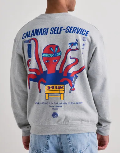 Woodbird Wbcane Octo Crew Collegegensere Grå