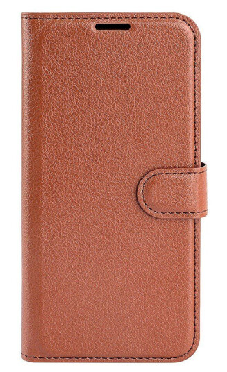 INCOVER iPhone 14 PU Litchi Skinn Flip Deksel med Lommebok og Stativfunksjon - Brun
