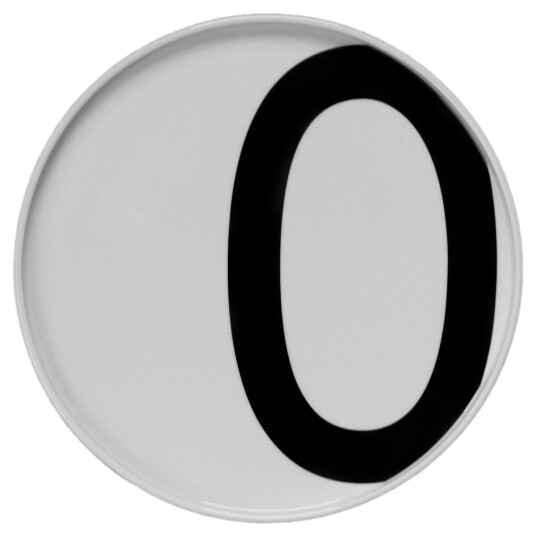 Design Letters tallerken O Design Letters tallerken O