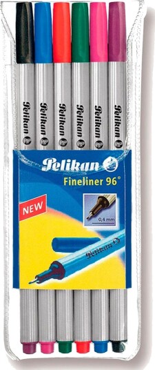 Pelikan 96 Fineliner 0,4mm 6 Farger