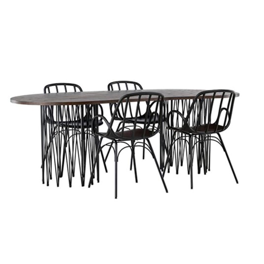Furniture/Fashion Spisegruppe furniture/fashion Stone med 4 Dyrön Stoler GR23039
