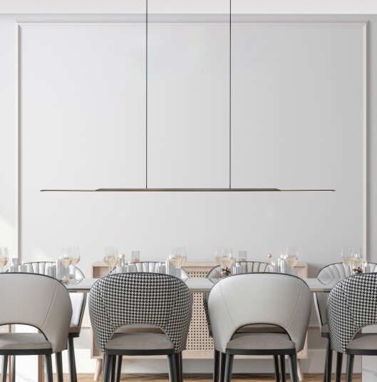 Hengelampe PURE Surface dimmbar Grå Stue Aluminium Moderne 2 Grå