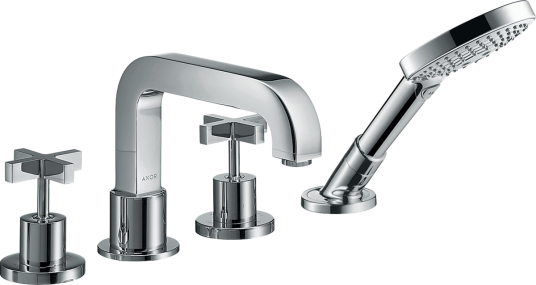 Axor Citterio 4-hulls Badekarbatteri For karkant, Krom Axor Citterio 4-hulls Badekarbatteri For karkant, Krom