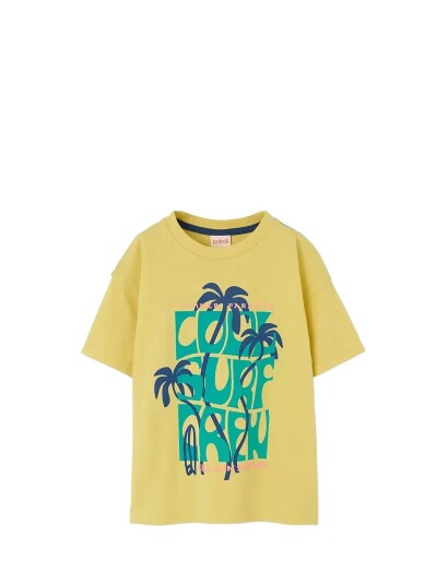 Boboli Knit T Shirt For Boy  Bci Yellow 128