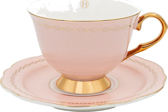 Hilke Collection Anima Cielo Rosa kopp med fat 22 cl