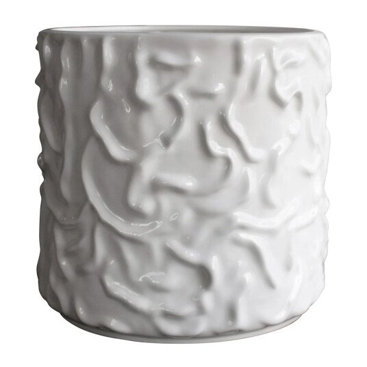 DBKD Swoon krukke Ø 31 cm Shiny white