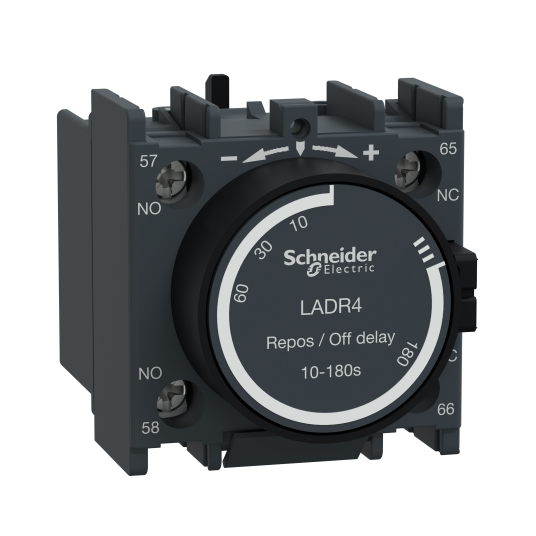 Schneider Electric LADR4 Tidsrelé fraslagsforsinket 10 180 s Elfordeling & strømforsyning