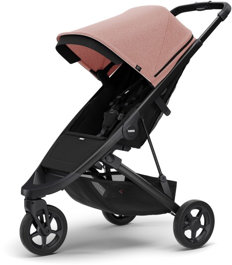 Thule Reisetrille Spring Barnevogn Black/Misty Rose Melange