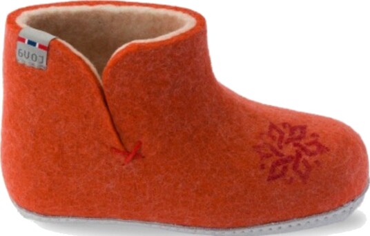 TOVA Snøfall Ulltøffel Barn CORAL Coral 30