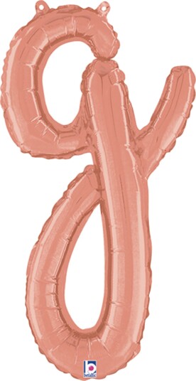 Ballongkungen Bokstavballong Script Roségull Bokstav G 34707RG