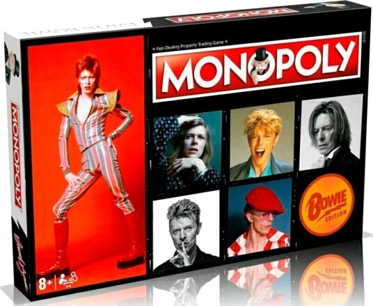 Monopol David Bowie Brettspill Samlerutgave Engelsk 8+ År