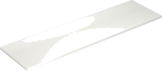 Dansani Inzo Benkeplate Hvit Matt / 160cm