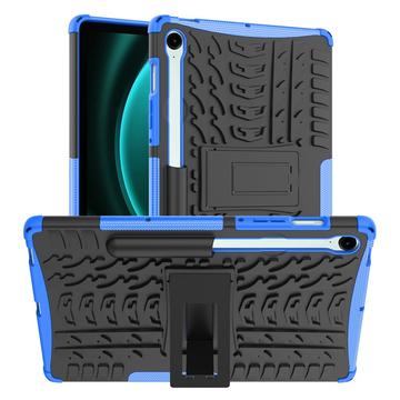 Samsung Galaxy Tab S9 FE Anti-Slip Hybrid-deksel med Stativ Blå / Svart