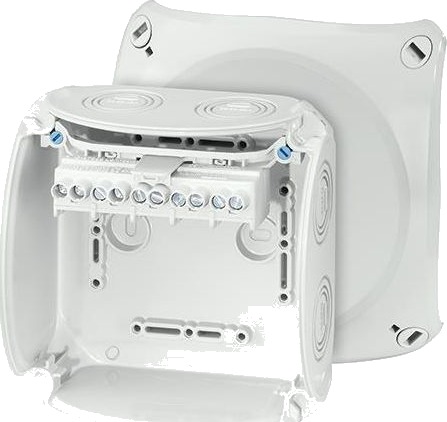 Hensel KF 0606 G Koblingsboks grå, IP66, glassfiber, 6 mm² 130x130 mm Hensel KF 0606 G Koblingsboks grå, IP66, glassfiber, 6 mm² 130x130 mm