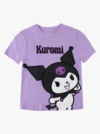 Hello Kitty Kuromi T skjorte Lilla 116 122 Hello Kitty Kuromi T skjorte Lilla 116 122