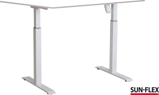 Sun Flex Easydesk Adapt L Skrivebord Pure White Hvitt Laminat 160×80 Cm Sun Flex Easydesk Adapt L Skrivebord Pure White Hvitt Laminat 160×80 Cm