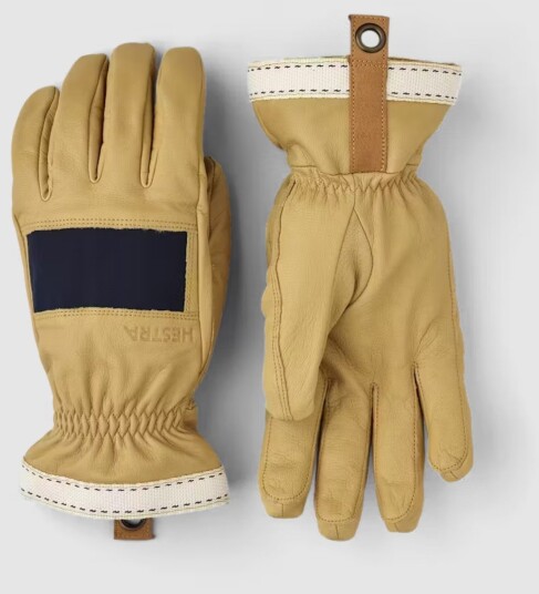 Hestra Njord 5 finger Navy & natural brown 6