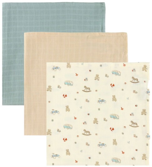 Cam Cam Copenhagen Muslin Cloth 3 Pack Gots Mix Vintage Toys Multi/patterned ONE SIZE Cam Cam Copenhagen Muslin Cloth 3 Pack Gots Mix Vintage Toys Multi/patterned ONE SIZE