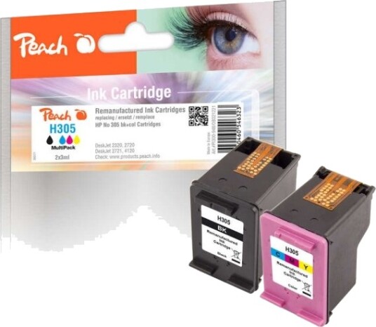 Peach Pi300-948, Svart, Fiolblå, Gult, Cyan, 3 Ml, 3 Ml, 2 Stykker, Multipakke