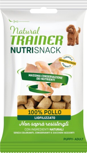 Natural Trainer Puppy Adult 2 + 1 på kjøpet Nutri Snack Frysetørkede Biter & Okse 3 x 20 g 3 x 20 g