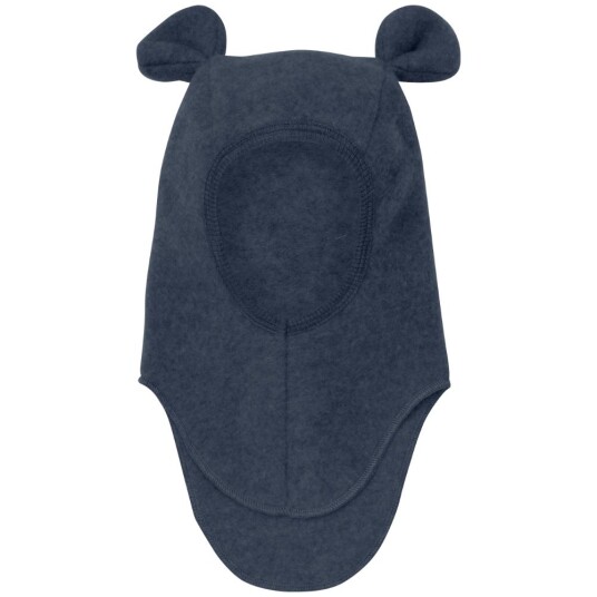 HUTTEliHUT Balaclava Ears Wool Fleece – Navy Melange 0 12m