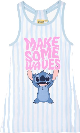 Disney Stitch Kjole Lyseblå 98 104 Disney Stitch Kjole Lyseblå 98 104