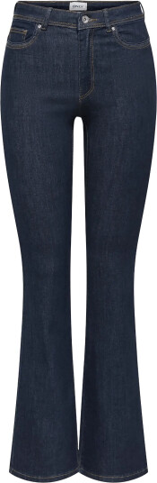 ONLY Onlwauw Hw Flared Rinse Dnm Gua030 Noos Navy XS x 34