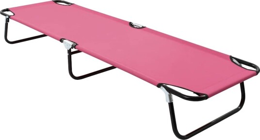 vidaXL Sammenleggbar solseng stål rosa
