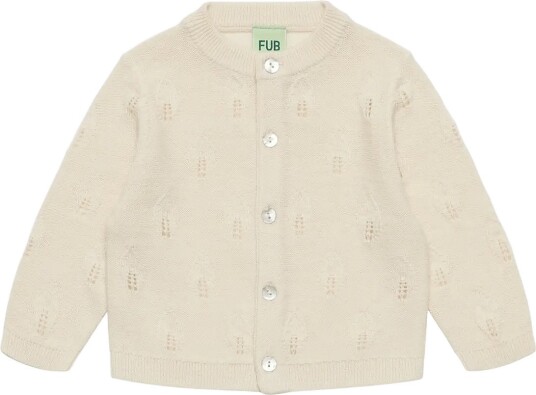 FUB Baby Leaf Cardigan ECRU 92