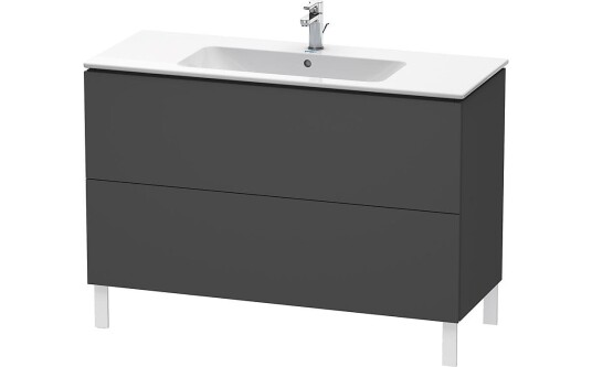 Duravit L-Cube Servantskap m/2 skuffer 1020x704x481 mm Grafitt Matt