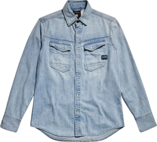 G Star Slim Denim Shirt Blue S G Star Slim Denim Shirt Blue S