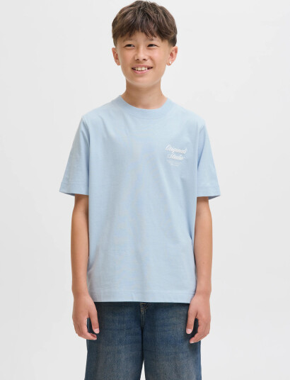 Jack & Jones Jornorrebro Typo Tee Ss Crew Neck Sn Jnr Blue 176