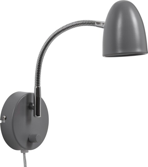 Koster Vegglampe Med Dimmer Grå Koster Vegglampe Med Dimmer Grå
