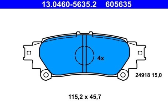 Bremseklosser ATE 13.0460 5635.2