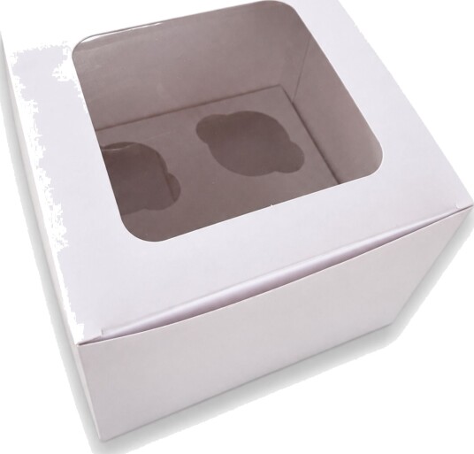 Azucren Høy Cupcake Eske Hvit Til 4 Cupcakes 12cm | Slikkepott.No Azucren Høy Cupcake Eske Hvit Til 4 Cupcakes 12cm | Slikkepott.No