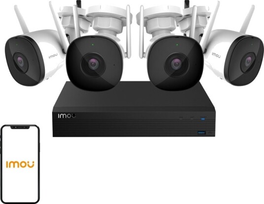 Imou Pro Trådløst Overvåkingssett med 4 Bulletkameraer og 1080p HD
