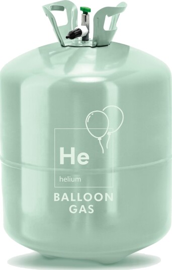 EKSTRA STOR Billig Helium Tank/Flaske til 90 stk 23 cm Ballonger Mintfarget