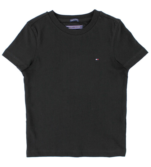 Tommy Hilfiger Boys Basic Cn Knit S/S - Black - 98